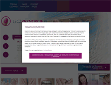Tablet Screenshot of leczpaznokcie.pl